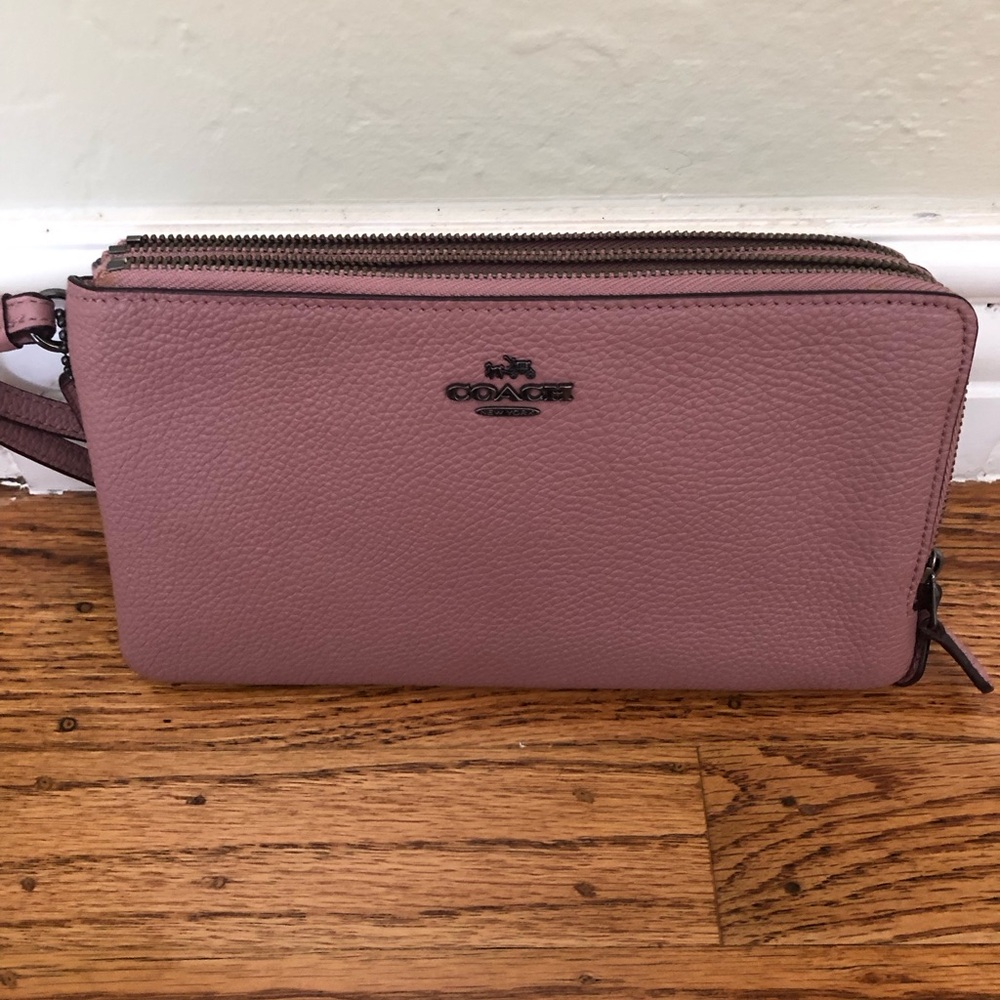 Coach pink wristlet